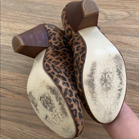 STEVEN suede leopard booties 6 - Picture 2 of 3